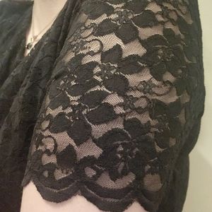 Cute black lace top